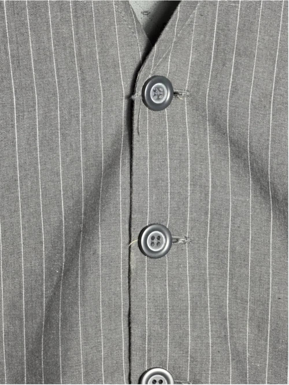 Men's Decree Pinstripe Vest, Grey and White, Size Medium wedding suit officewear